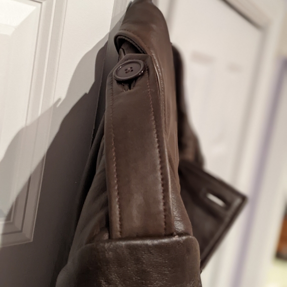 J. Peterman long leather trench coat XXL - Picture 4 of 6